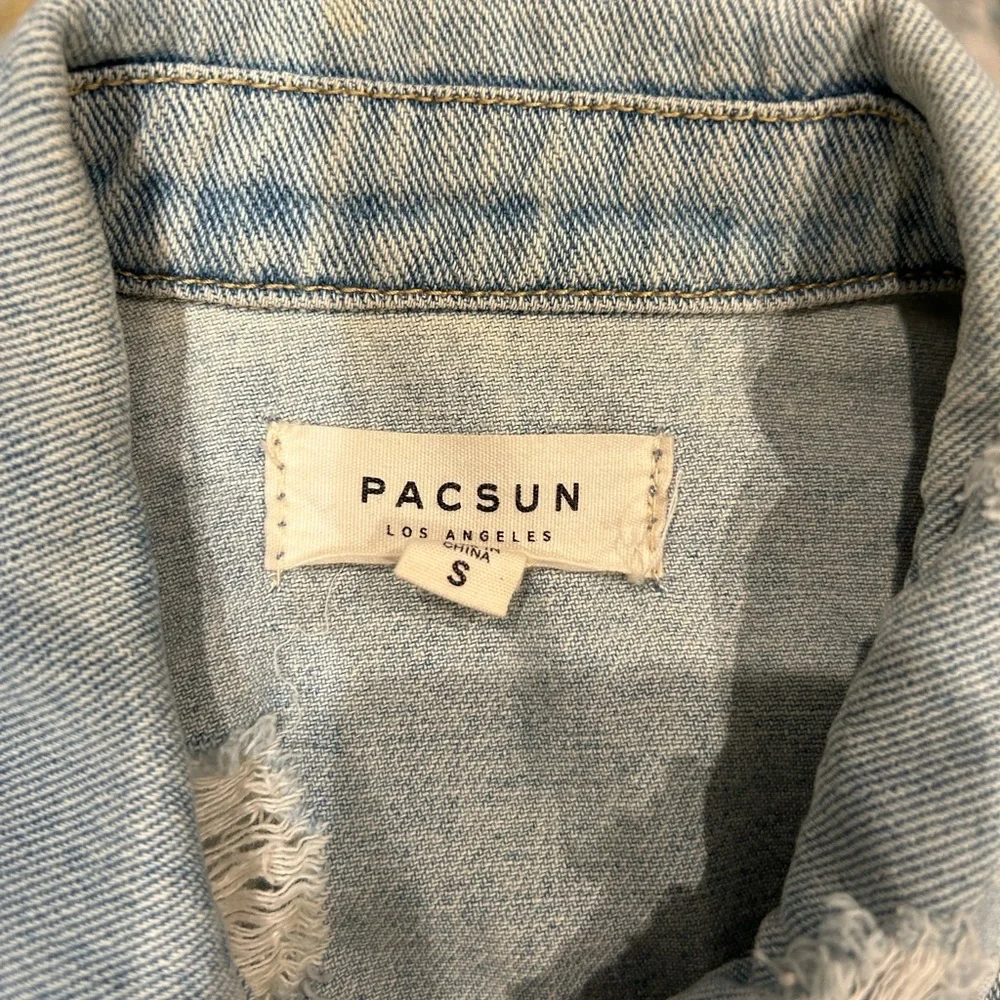 Women Pacsun Blue Jean Jacket - Picture 2 of 9
